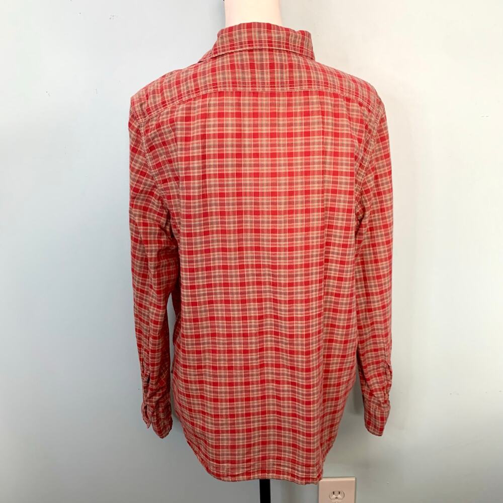 Lauren Jeans Co. Red and Green Plaid Button Down Shirt Size XL - Picture 4 of 8